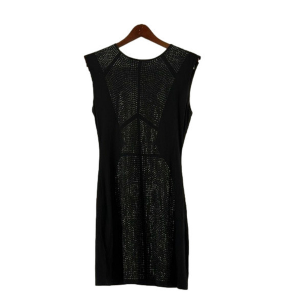 Esley Black Knit Studded Dress. Size MED. Studded on front and back, gorgeous!